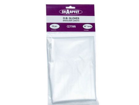 Disposable Shoulder Length OB Gloves 10 Count by Sharpvet Online