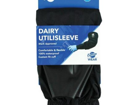 Dairy UtiliSleeves Black Pair 1 Pair by Coburn Wear Supply