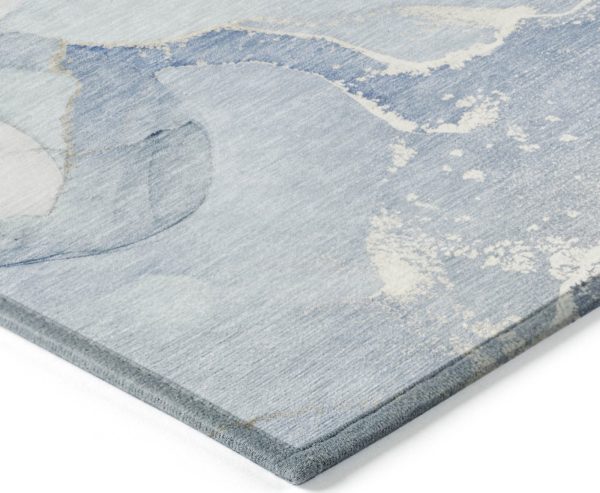 Piper Looms Chantille Watercolors ACN517 Blue Area Rug Online now