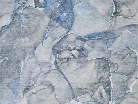 Piper Looms Chantille Watercolors ACN519 Blue Area Rug Cheap