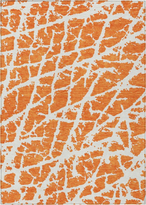 Piper Looms Chantille Organic ACN501 Orange Area Rug Fashion