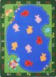 Joy Carpets Kid Essentials Fishin  Fun Multi Area Rug Supply