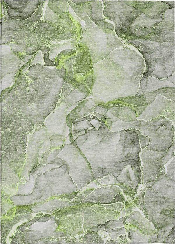 Piper Looms Chantille Watercolors ACN519 Green Area Rug Online