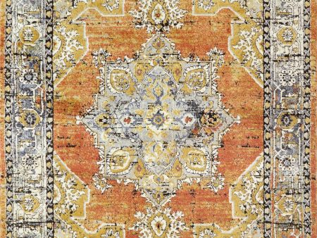 Dynamic Rugs Mabel 4093 Rust Navy Multi Area Rug Sale