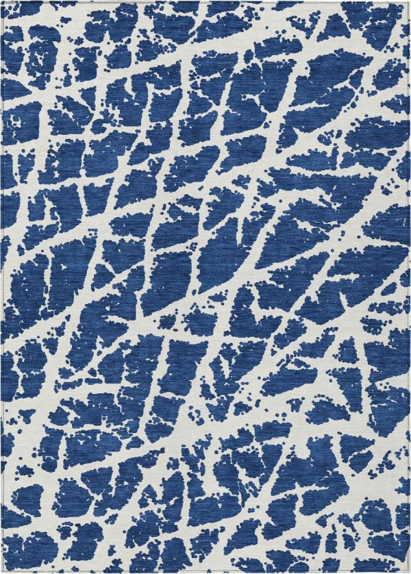 Piper Looms Chantille Organic ACN501 Navy Area Rug Online now