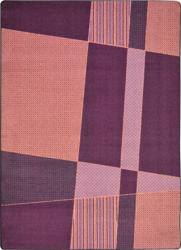 Joy Carpets Kid Essentials Spazz Purple Area Rug Cheap