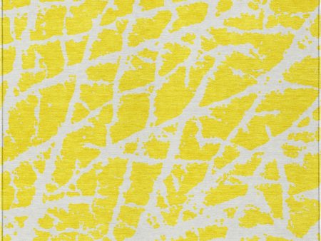 Piper Looms Chantille Organic ACN501 Yellow Area Rug Online now