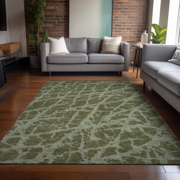 Piper Looms Chantille Organic ACN501 Olive Area Rug For Cheap