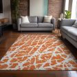 Piper Looms Chantille Organic ACN501 Orange Area Rug Fashion