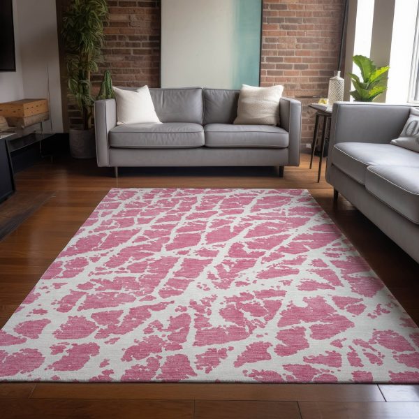 Piper Looms Chantille Organic ACN501 Pink Area Rug Fashion