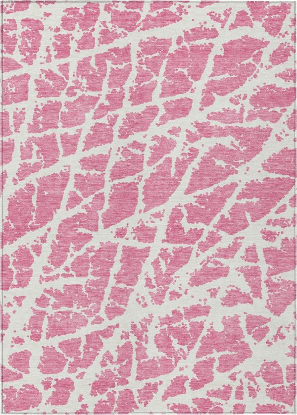 Piper Looms Chantille Organic ACN501 Pink Area Rug Fashion