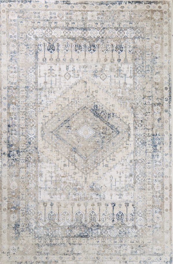 Bashian highland H117-HLD305 Ivory Blue Area Rug Sale