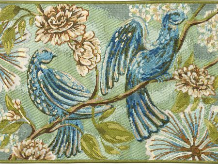 Trans Ocean Esencia 9599 16 Flora Fauna Sage Area Rug on Sale