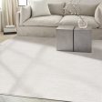 Calvin Klein Ck023 Balance BLN01 Ivory Grey Area Rug Fashion