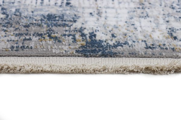 Bashian Highland H117-HLD303 Ivory Blue Area Rug Online now