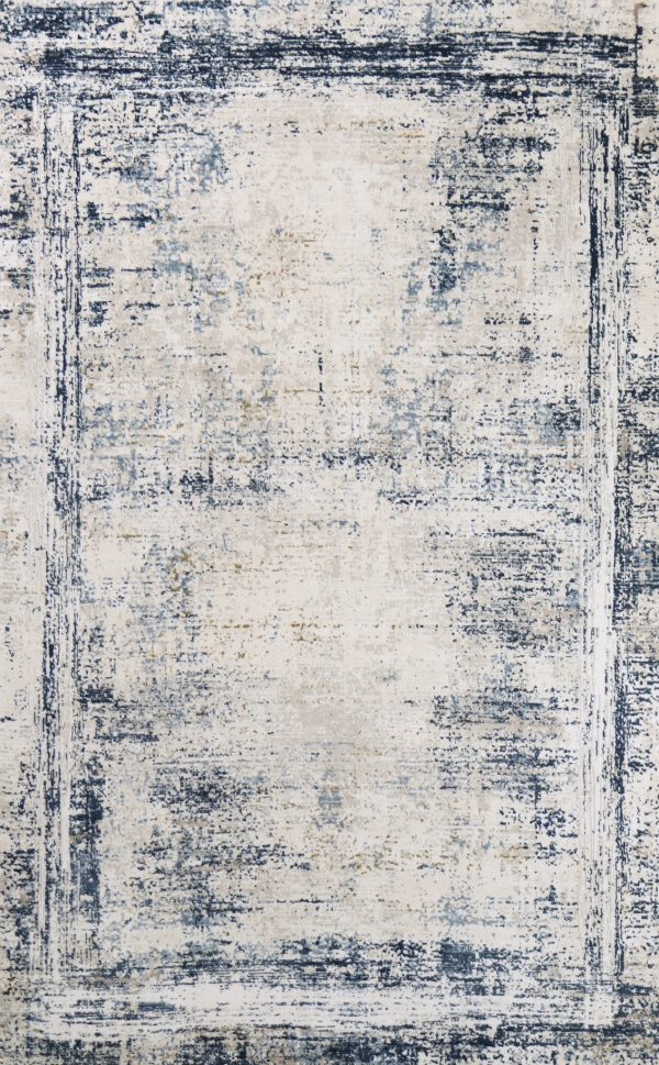 Bashian Highland H117-HLD308 Ivory Blue Area Rug For Discount